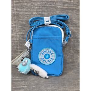 Kipling Tally Crossbody Eager Blue Fun Phone Bag